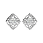 Load image into Gallery viewer, Alienòr - Geometric diamond cluster studs