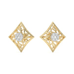 Load image into Gallery viewer, Désirée - Intricate Diamond Lattice Studs