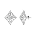 Load image into Gallery viewer, Désirée - Intricate Diamond Lattice Studs