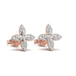 Load image into Gallery viewer, Gaëlle - Floral Diamond Stud Earrings