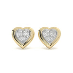 Load image into Gallery viewer, Capucine - Heart Shaped Diamond Studs