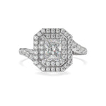 Load image into Gallery viewer, Aurora-Radiant double halo statement ring