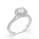 Load image into Gallery viewer, Vivienne-Classic double halo solitaire