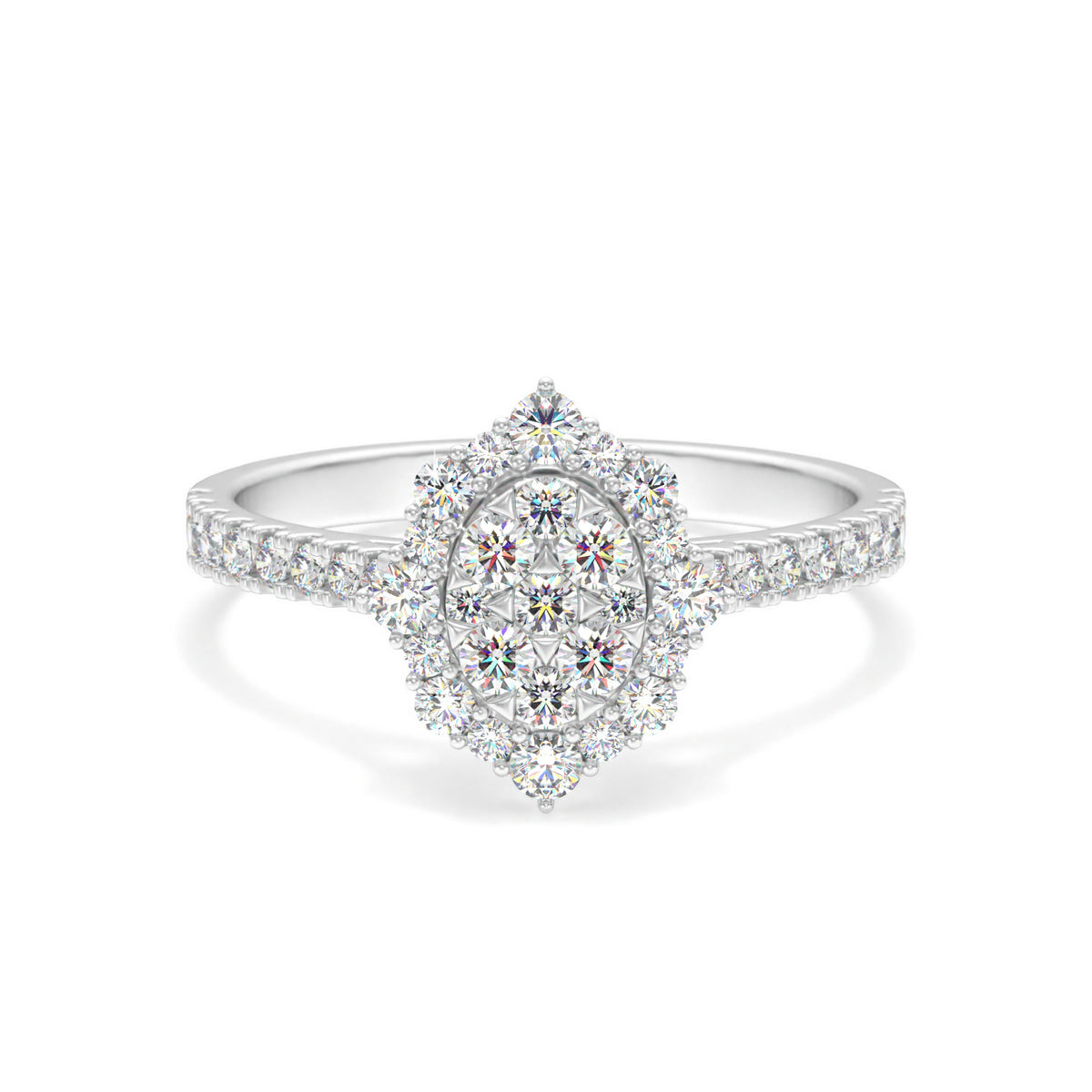 Paola <br> luxury pavé diamond ring