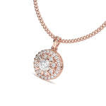 Load image into Gallery viewer, Colette - Radiant Diamond Halo Pendant