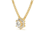 Load image into Gallery viewer, Élise - Brilliant Floral Diamond Pendant