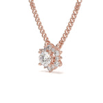 Load image into Gallery viewer, Élise - Brilliant Floral Diamond Pendant