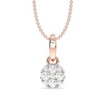 Load image into Gallery viewer, Lucie - Elegant Gold Pendant with Diamond Cluster
