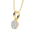 Load image into Gallery viewer, Lucie - Elegant Gold Pendant with Diamond Cluster