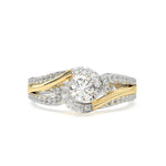 Load image into Gallery viewer, Lïa - 4 Claw Round Solitaire with Accent Stones