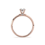 Load image into Gallery viewer, Élyna - Round Solitaire With Bezel Set Front Diamond