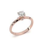 Load image into Gallery viewer, Élyna - Round Solitaire With Bezel Set Front Diamond