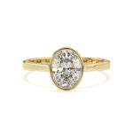 Load image into Gallery viewer, Yvonne - Bezel-set oval solitaire