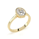 Load image into Gallery viewer, Yvonne - Bezel-set oval solitaire