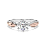 Load image into Gallery viewer, Valérie - Elegant two-tone solitaire