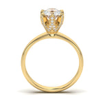 Load image into Gallery viewer, Béatrice - Pavé-accented hidden halo