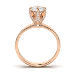 Load image into Gallery viewer, Béatrice - Pavé-accented hidden halo