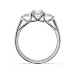 Load image into Gallery viewer, Charlotte - Radiant trio diamond ring