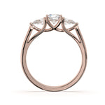 Load image into Gallery viewer, Charlotte - Radiant trio diamond ring