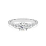 Load image into Gallery viewer, Éléanor - Brilliant round trilogy ring