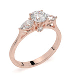 Load image into Gallery viewer, Éléanor - Brilliant round trilogy ring