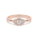 Load image into Gallery viewer, Christiane - Emerald-cut baguette trilogy