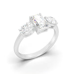 Load image into Gallery viewer, Albertine - Radiant Three-Stone Brilliance