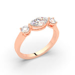 Load image into Gallery viewer, Alessia - Marquise Diamond Three-Stone Ring