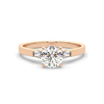 Load image into Gallery viewer, Allegra - Round Diamond Trilogy Ring