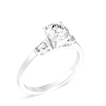 Load image into Gallery viewer, Allegra - Round Diamond Trilogy Ring