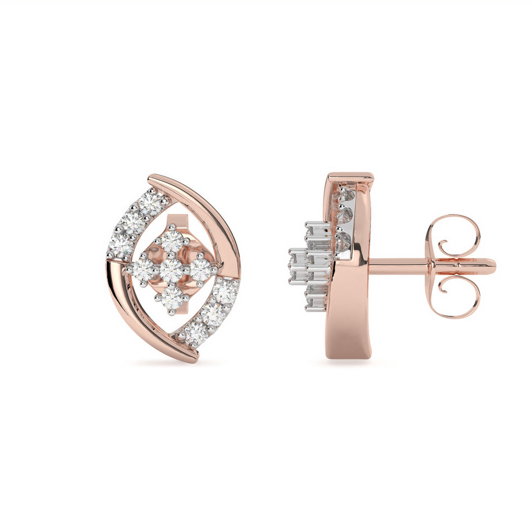 Inès - Celestial Diamond Stud Earrings