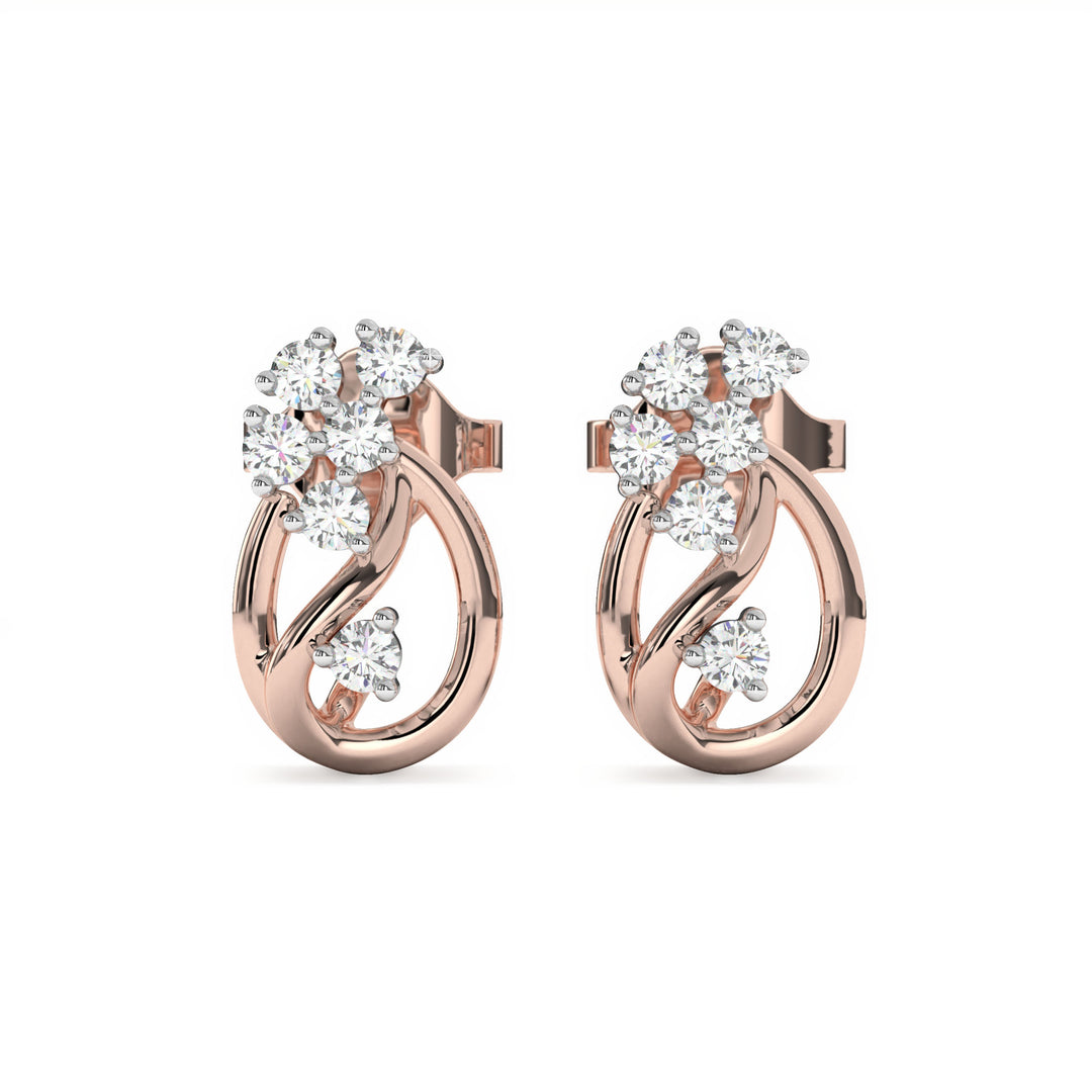 Haydée - Elegant Diamond Studded Earrings