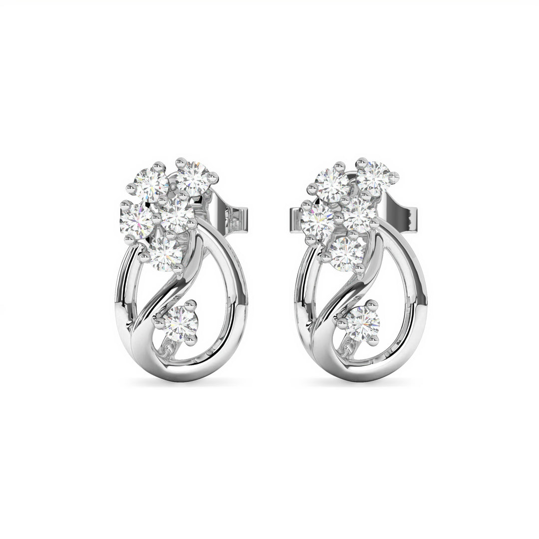 Haydée - Elegant Diamond Studded Earrings