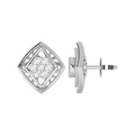 Load image into Gallery viewer, Alienòr - Geometric diamond cluster studs