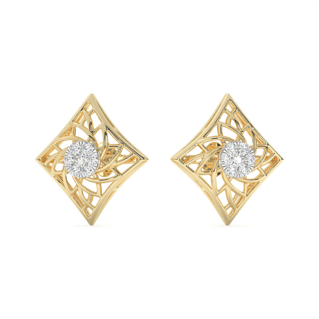 DÃ©sirÃ©e  Intricate Diamond Lattice Studs