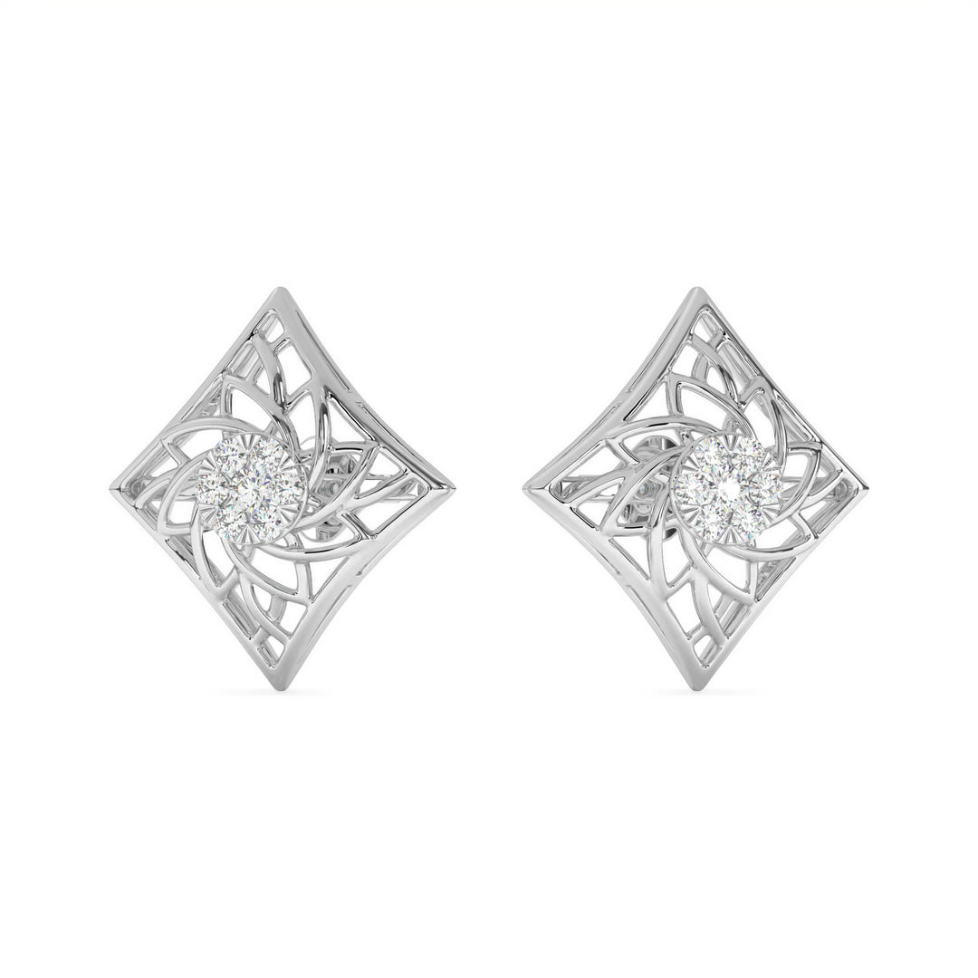 DÃ©sirÃ©e  Intricate Diamond Lattice Studs