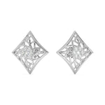 Load image into Gallery viewer, Désirée - Intricate Diamond Lattice Studs