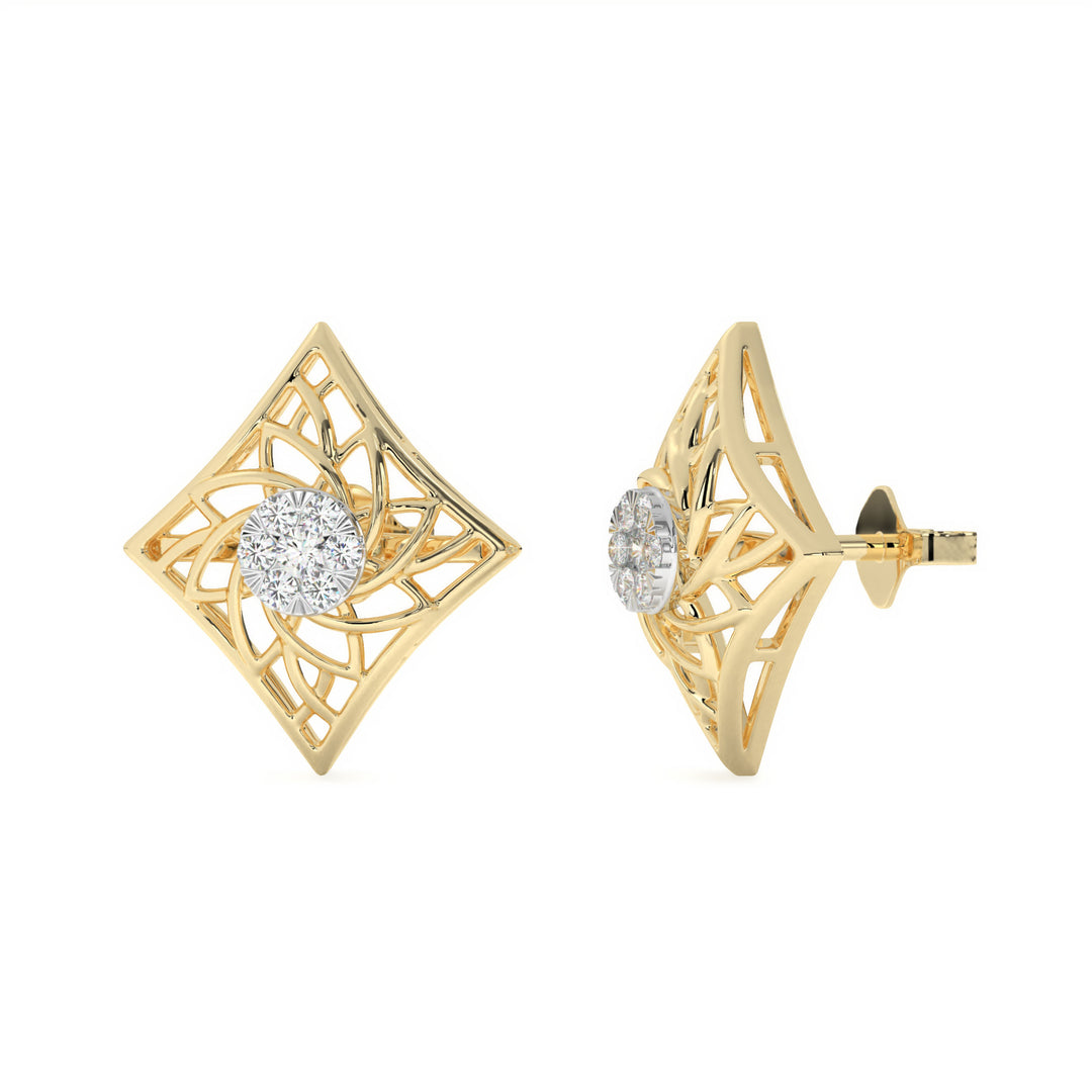 DÃ©sirÃ©e  Intricate Diamond Lattice Studs