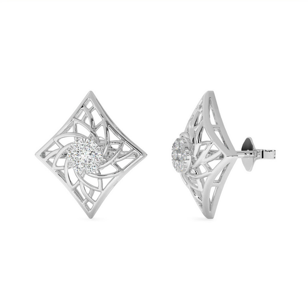 DÃ©sirÃ©e  Intricate Diamond Lattice Studs