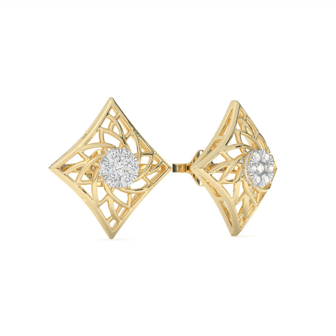 DÃ©sirÃ©e  Intricate Diamond Lattice Studs