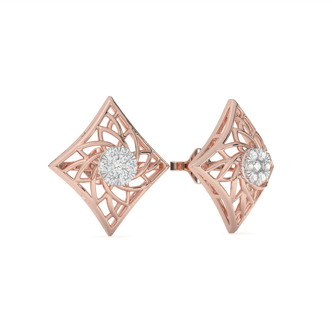 Désirée - Intricate Diamond Lattice Studs