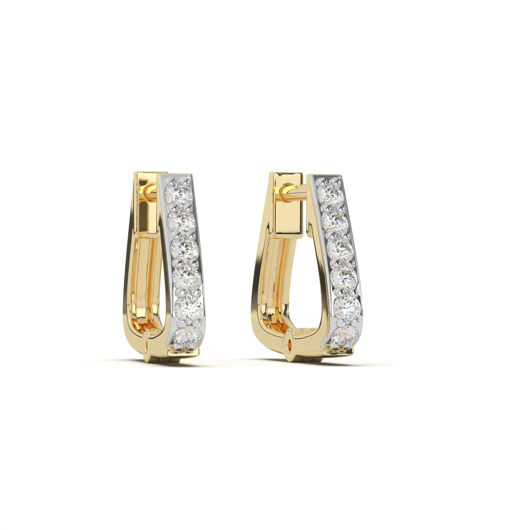 FÃ©licitÃ©  Elegant Diamond Hoop Earring