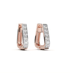 Load image into Gallery viewer, Félicité - Elegant Diamond Hoop Earring