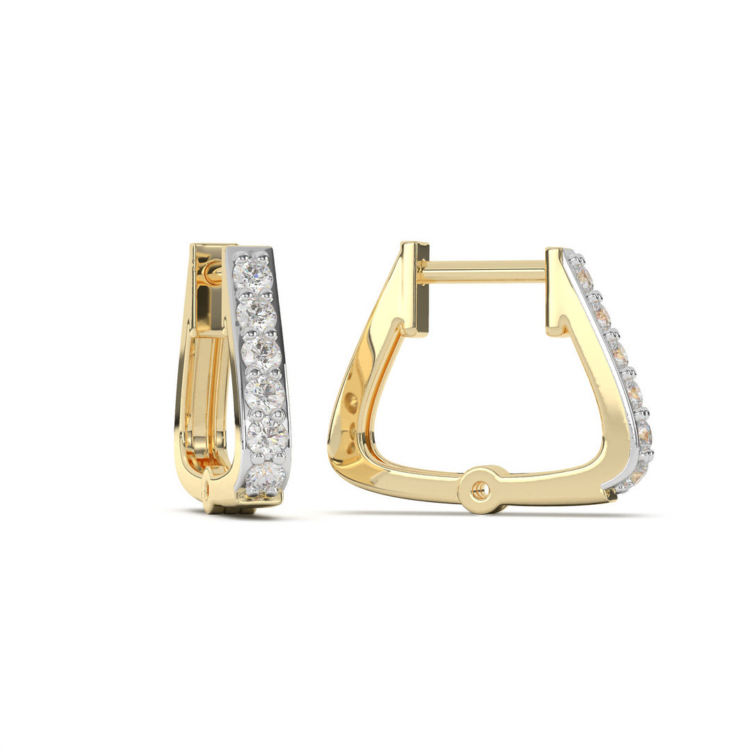 Félicité - Elegant Diamond Hoop Earring