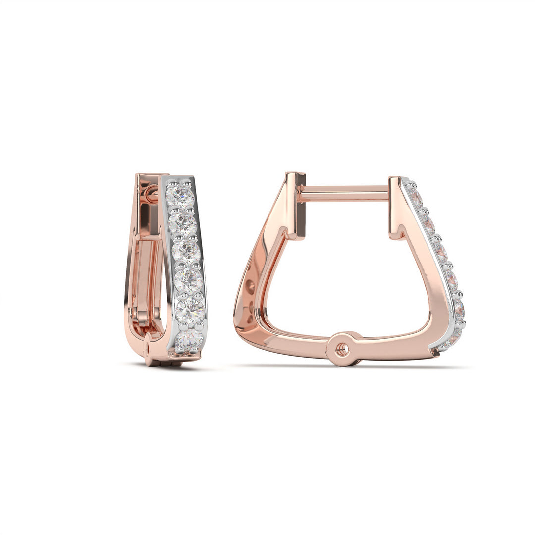 FÃ©licitÃ©  Elegant Diamond Hoop Earring