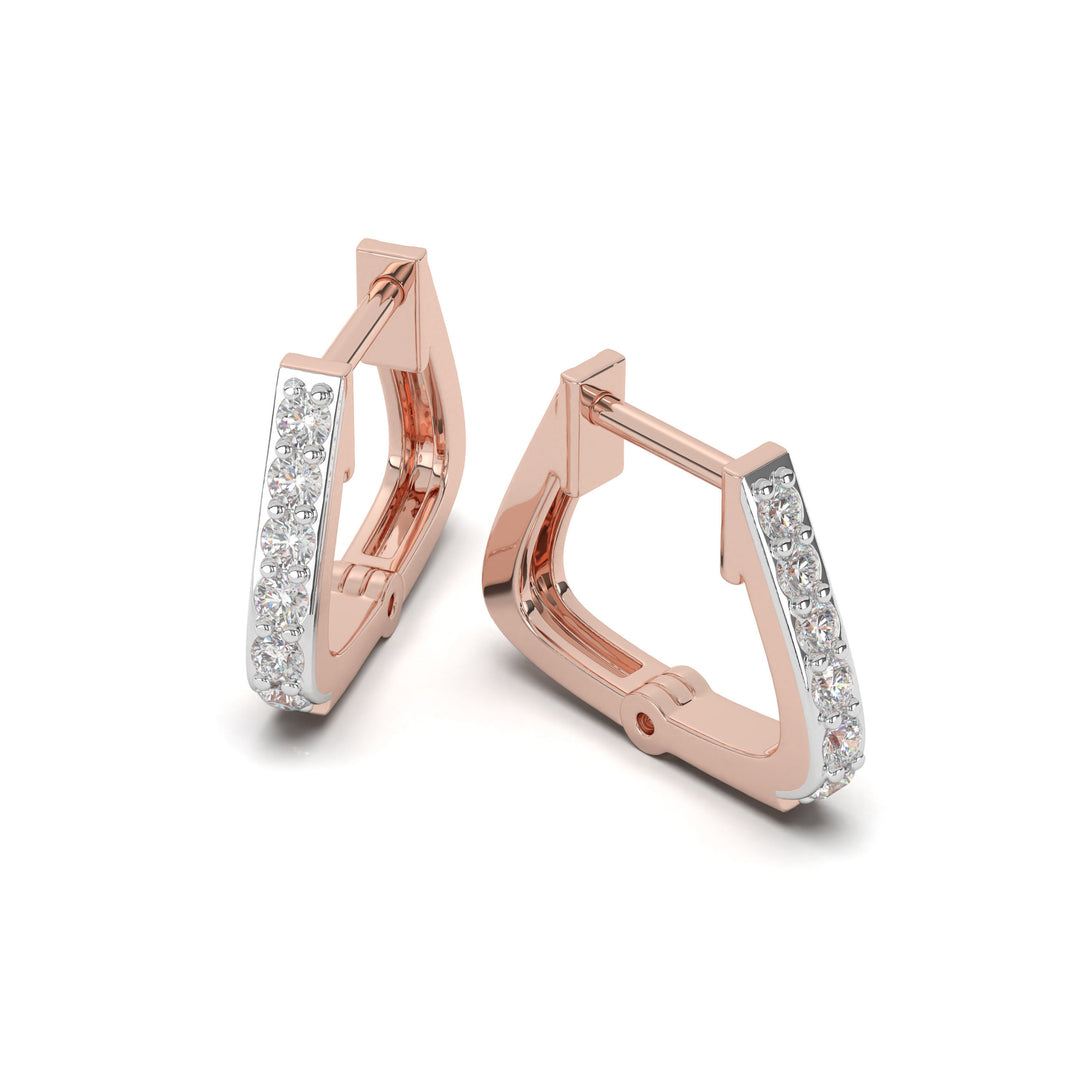 FÃ©licitÃ©  Elegant Diamond Hoop Earring