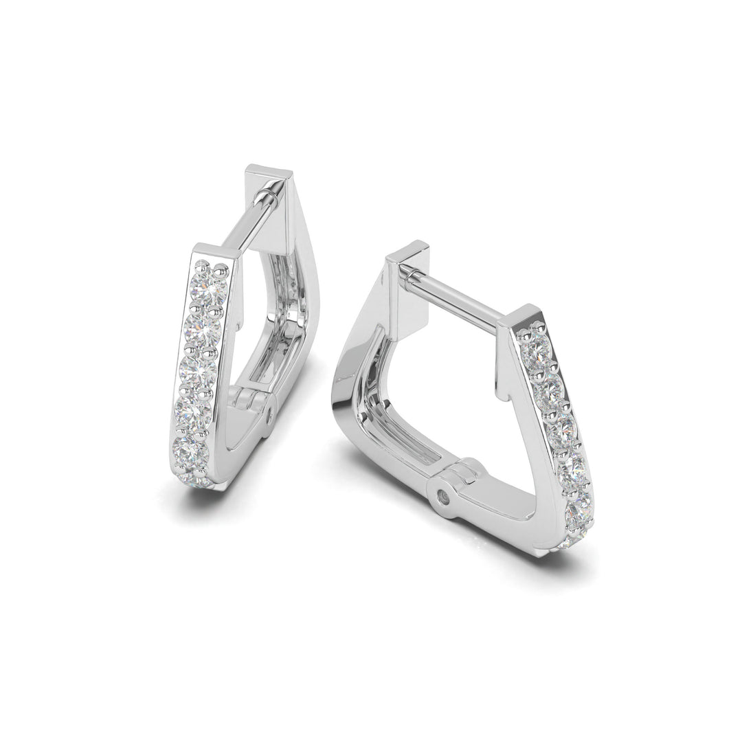 Félicité - Elegant Diamond Hoop Earring
