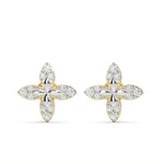 Load image into Gallery viewer, Gaëlle - Floral Diamond Stud Earrings