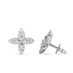 Load image into Gallery viewer, Gaëlle - Floral Diamond Stud Earrings