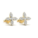 Load image into Gallery viewer, Gaëlle - Floral Diamond Stud Earrings